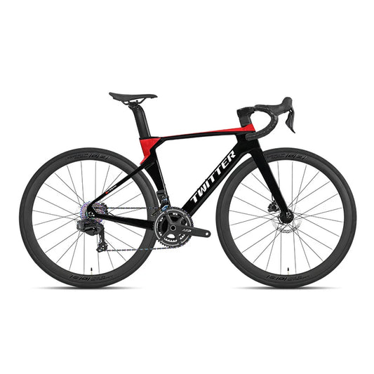 Twitter R5pro Electronic Shifting Carbon Road Bikes Wheeltop EDS 24S Wireless Adult Men's Racing Bicycle With Hydraulic Brake