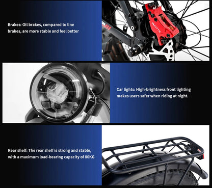 DUOTTS F26 26" Electric Mountain Bike 750W*2 Motors 48V 20Ah Battery