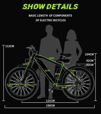 DUOTTS F26 26" Electric Mountain Bike 750W*2 Motors 48V 20Ah Battery