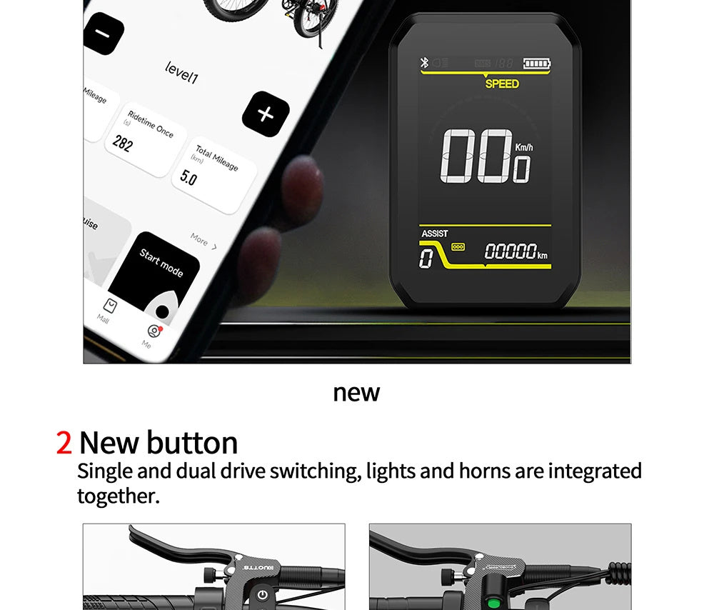 DUOTTS F26 26" Electric Mountain Bike 750W*2 Motors 48V 20Ah Battery