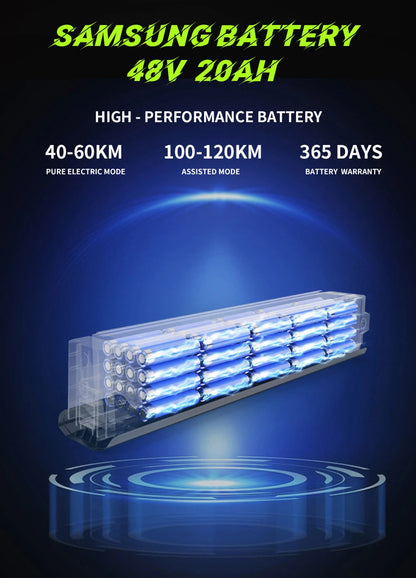 DUOTTS F26 26" Electric Mountain Bike 750W*2 Motors 48V 20Ah Battery