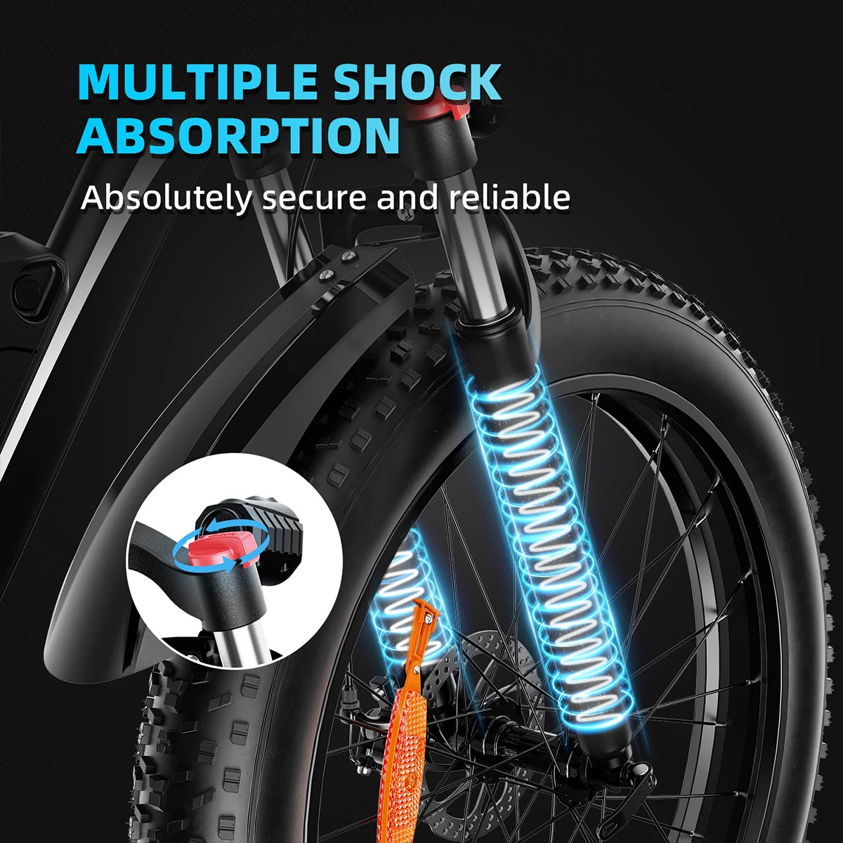 AMYET  Electric Bike with 1000W Motor Integrated Lithium Battery Aluminum Alloy Frame for Men Women