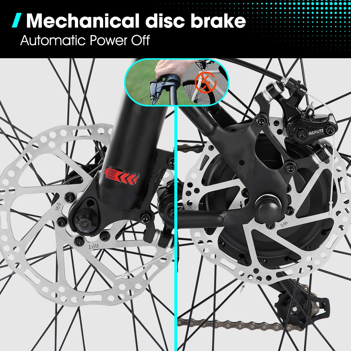 JOYKIE 26-Inch 7-Speed High-Tensile Steel Frame  Suspension Fork 2025 New Model Electric Mountain Bike