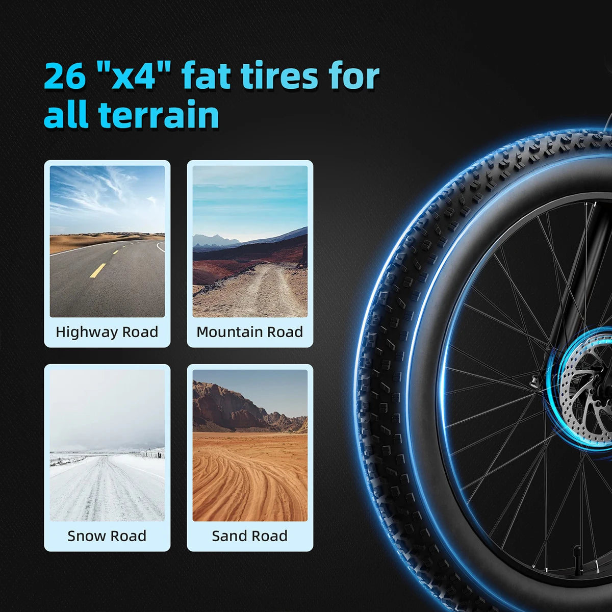 AMYET  Electric Bike with 1000W Motor Integrated Lithium Battery Aluminum Alloy Frame for Men Women