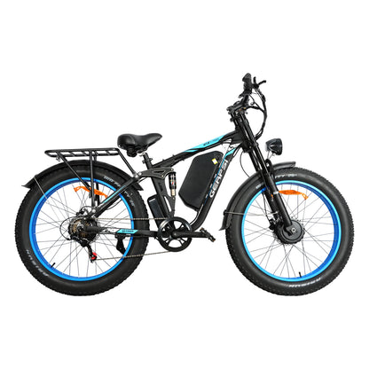 26 Inch 52v 3000w Dual Motor Ebike Full Suspension Hydraulic Brake Electric Road Mountain Bike Adult Bicycle From Usa Warehouse