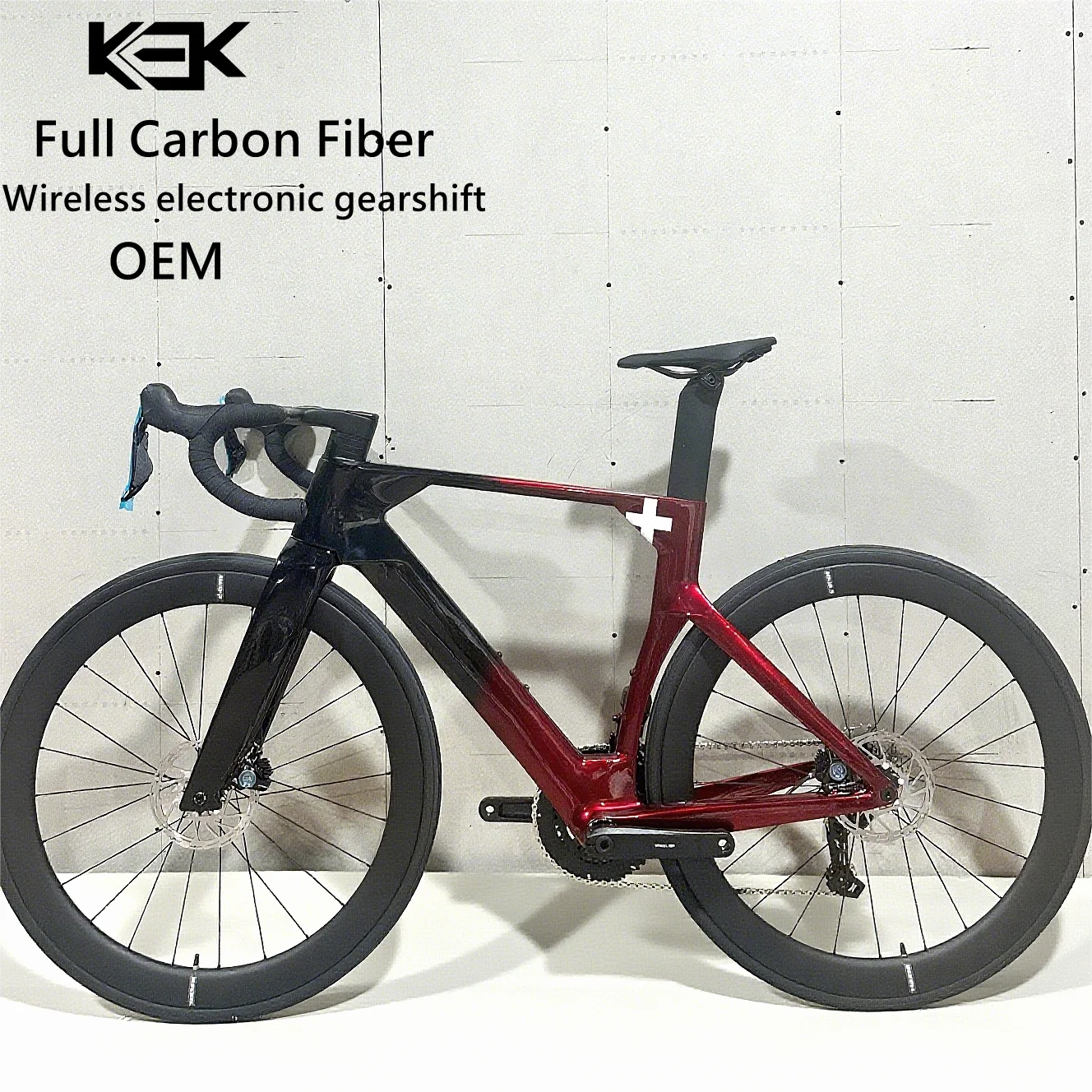 KOZO Factory Direct Sale High Modulus Carbon Fiber Road Bike Frame Set, Optional Configuration Optional Carbon Wheels Alu Wheels