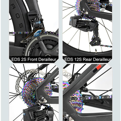 Twitter R5pro Electronic Shifting Carbon Road Bikes Wheeltop EDS 24S Wireless Adult Men's Racing Bicycle With Hydraulic Brake