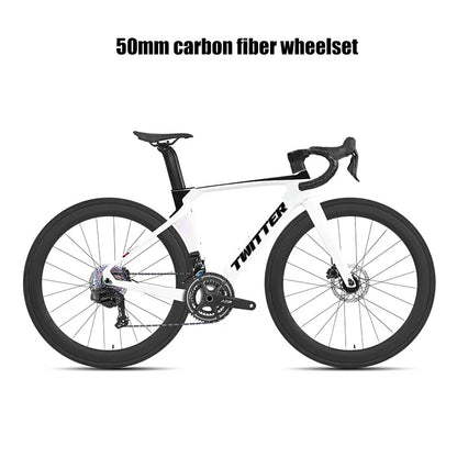 Twitter R5pro Electronic Shifting Carbon Road Bikes Wheeltop EDS 24S Wireless Adult Men's Racing Bicycle With Hydraulic Brake