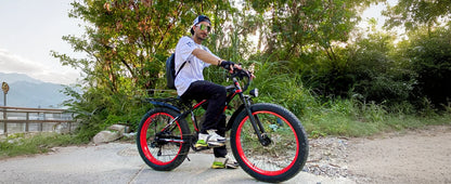 Electric Bike,26"x4.0" Fat Tire Ebike for Adults,1500W Peak Motor,Electric Mountain Bike,34 mph,E Bike with LCD Display,7 Speed