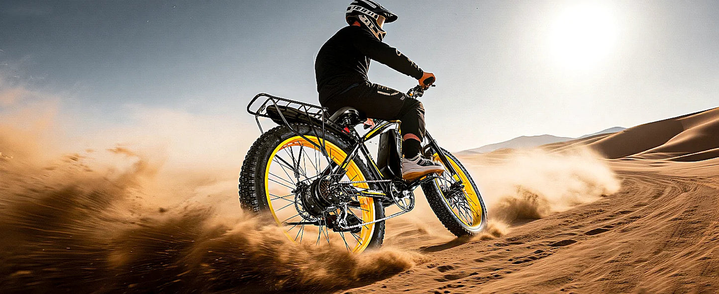 Electric Bike,26"x4.0" Fat Tire Ebike for Adults,1500W Peak Motor,Electric Mountain Bike,34 mph,E Bike with LCD Display,7 Speed