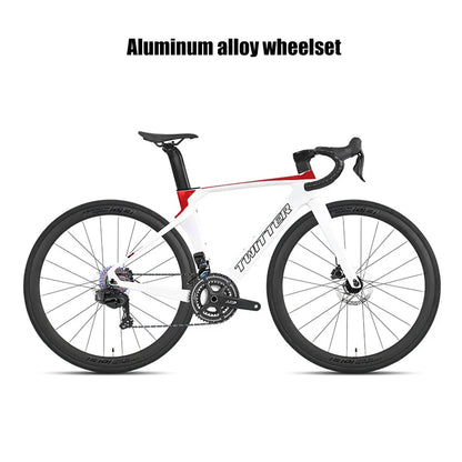 Twitter R5pro Electronic Shifting Carbon Road Bikes Wheeltop EDS 24S Wireless Adult Men's Racing Bicycle With Hydraulic Brake