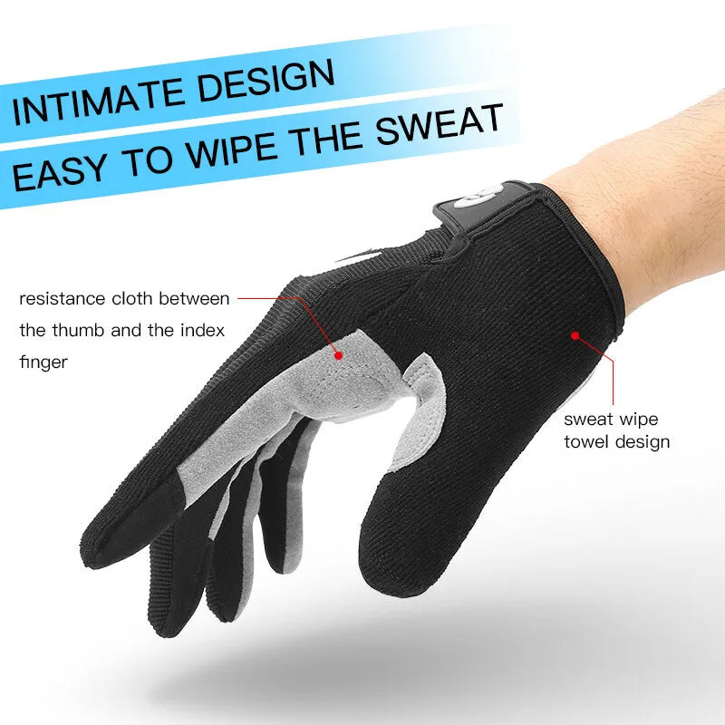 Cycling Gloves Full Finger BMX Mountain Bike Gloves with Touchscreen MTB Padded Anti-Slip Grips for Men Women