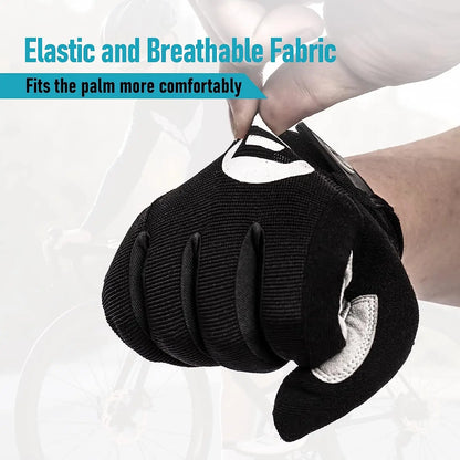 Cycling Gloves Full Finger BMX Mountain Bike Gloves with Touchscreen MTB Padded Anti-Slip Grips for Men Women