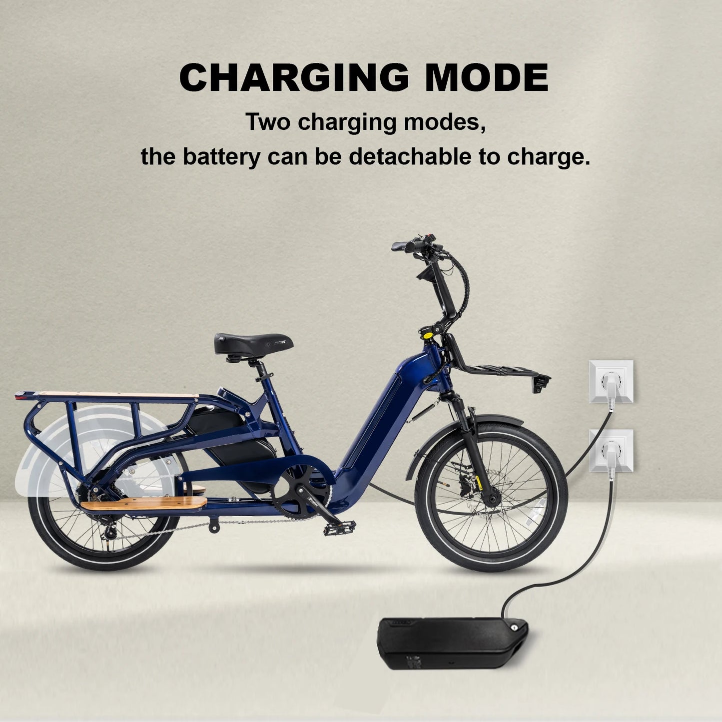 STLF Factory OEM Dual Battery Cargo Ebike 20inch Fat Tire 2 Wheels Long Tail Adult City Electric Cargo Bike 500w 750w With Baske