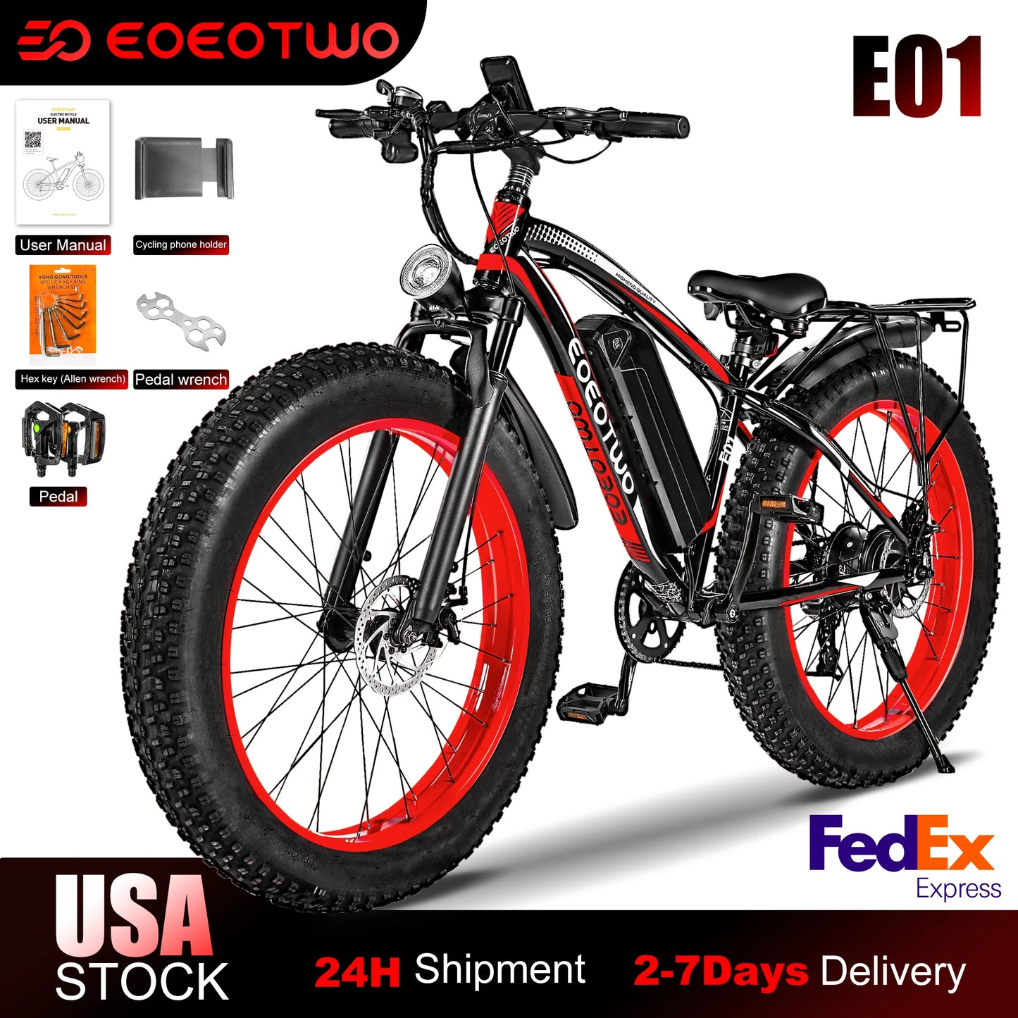 Electric Bike,26"x4.0" Fat Tire Ebike for Adults,1500W Peak Motor,Electric Mountain Bike,34 mph,E Bike with LCD Display,7 Speed