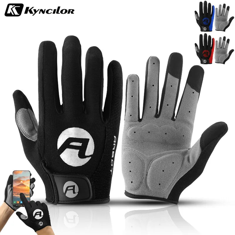 Cycling Gloves Full Finger BMX Mountain Bike Gloves with Touchscreen MTB Padded Anti-Slip Grips for Men Women