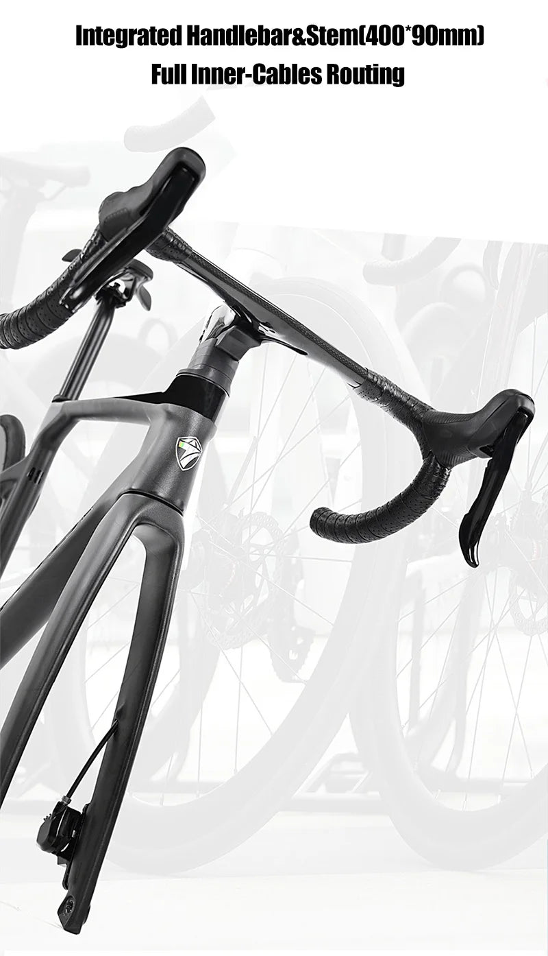 Twitter R5pro Electronic Shifting Carbon Road Bikes Wheeltop EDS 24S Wireless Adult Men's Racing Bicycle With Hydraulic Brake