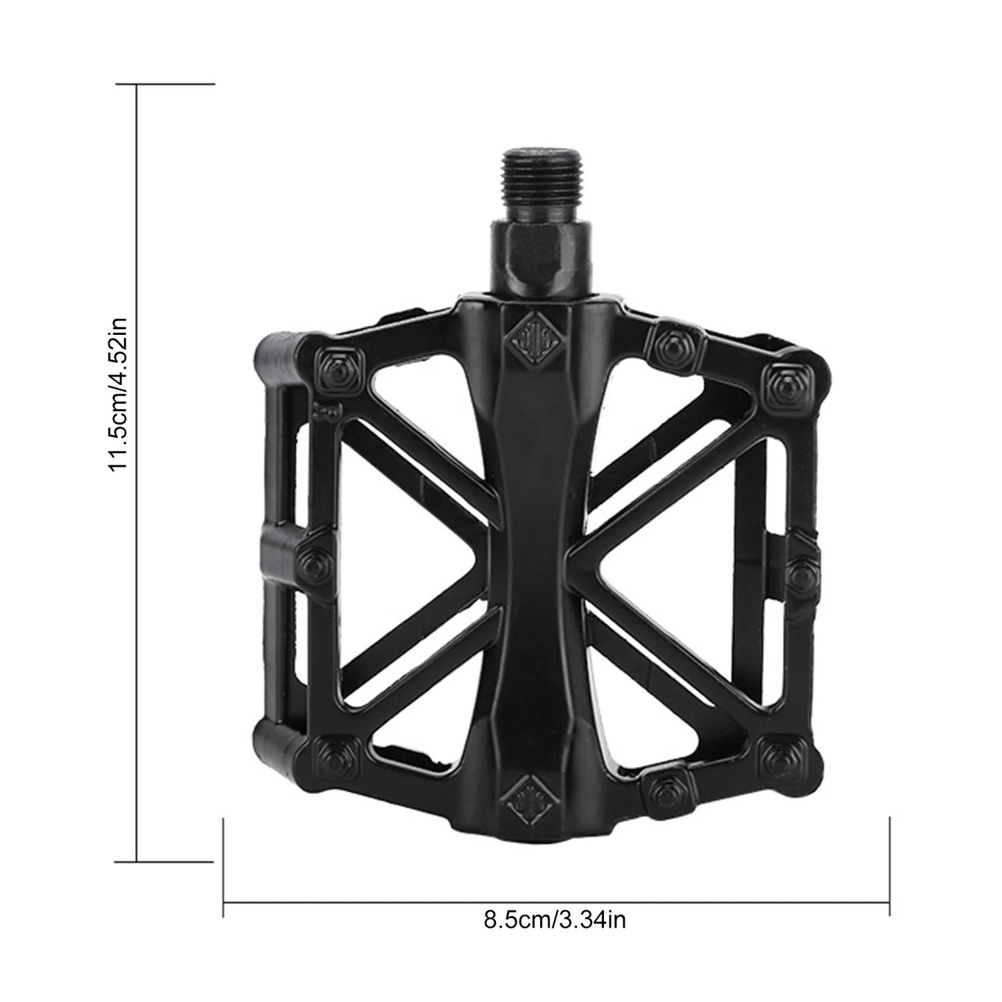 1 Pair Bicycle Pedal Professonal Part Aluminum Mountain Bike Pedals Double Ball Roller Foot Pedal Bicycle Platform accessories
