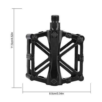 1 Pair Bicycle Pedal Professonal Part Aluminum Mountain Bike Pedals Double Ball Roller Foot Pedal Bicycle Platform accessories