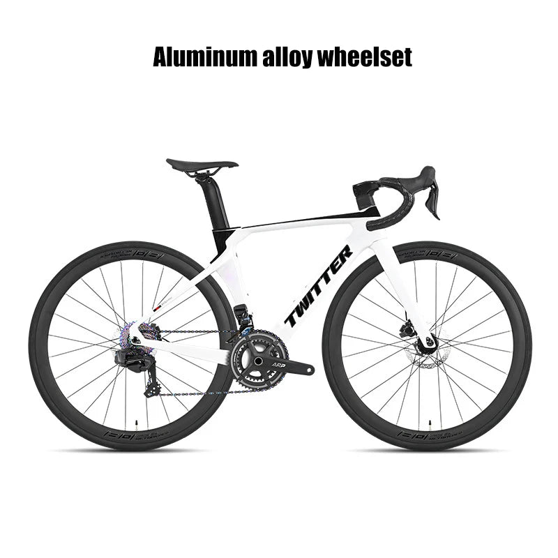 Twitter R5pro Electronic Shifting Carbon Road Bikes Wheeltop EDS 24S Wireless Adult Men's Racing Bicycle With Hydraulic Brake