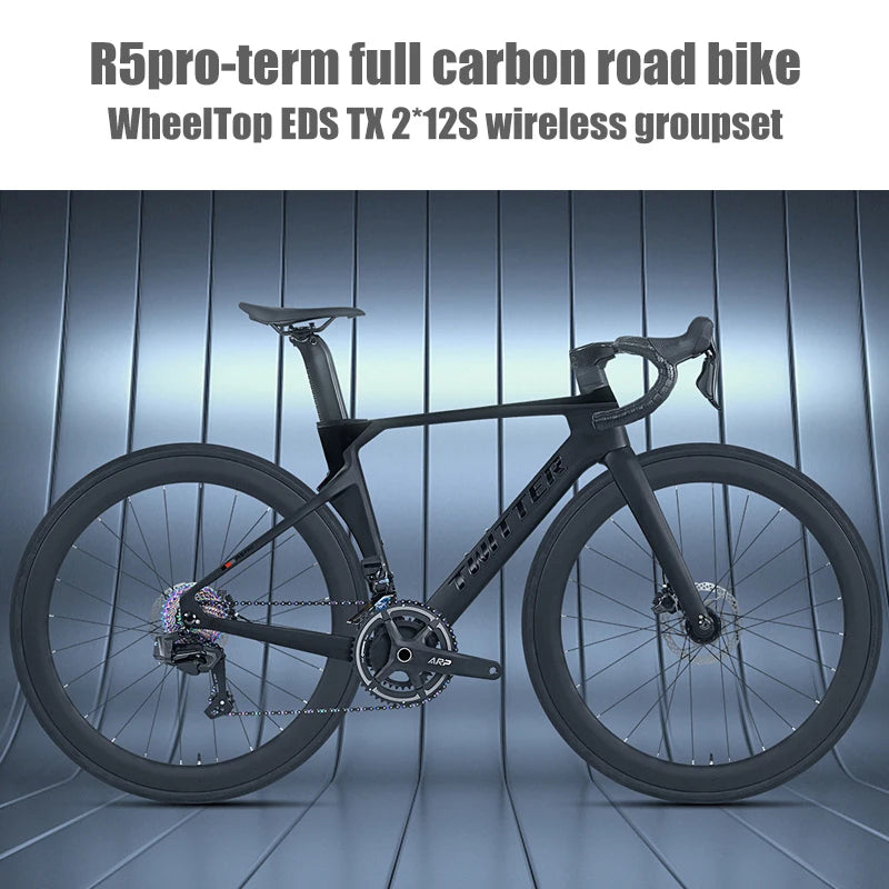 Twitter R5pro Electronic Shifting Carbon Road Bikes Wheeltop EDS 24S Wireless Adult Men's Racing Bicycle With Hydraulic Brake