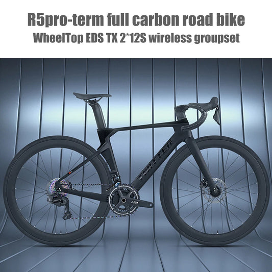 Twitter R5pro Electronic Shifting Carbon Road Bikes Wheeltop EDS 24S Wireless Adult Men's Racing Bicycle With Hydraulic Brake