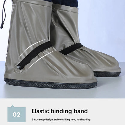 1 Pair Shoe Cover Waterproof Road Bicycles Mountain Bike Overshoes Shoes Protector Accessories for Men Coffee 3XL