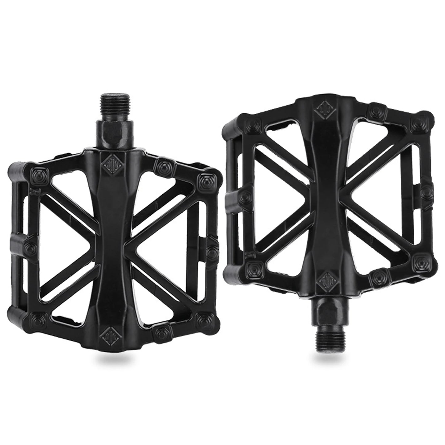 1 Pair Bicycle Pedal Professonal Part Aluminum Mountain Bike Pedals Double Ball Roller Foot Pedal Bicycle Platform accessories