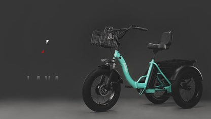 QRONGE Electric Bike for Adults 960W Peak 36V 13.5AH Battery Folding Electric Tricycle 50 Miles